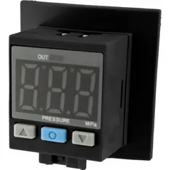 Bi-directional flow compressed air regulator with pressure range 0 psi to 145 psi and maximum operating pressure 217.5 psi. Used in pneumatic systems for controlling air pressure in industrial automation, material handling, and process control applications.