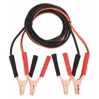 WESTWARD Booster Cable: Crimped, 8 AWG, Spring Clamp Grip, 12 ft Cable Lg, Black/Orange (MPN 5RXG4)