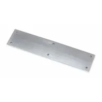ROCKWOOD Door Push Plate: 3 in Wd, 12 in Ht, Aluminum (MPN 70A.28)