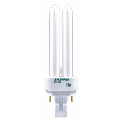 LEDVANCE/ SYLVANIA Compact Fluorescent Bulb: 2-Pin (G24d-3), T4, Fluorescent, 4100K - CFL Double Twin-Tube Plug-In Lamps