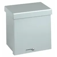 WIEGMANN Enclosure: Steel, 10 in x 10 in x 6 in, 3R, Solid Cover, Screw On, Galvanized (MPN RSC101006GNK)