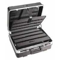 WESTWARD Tool Case: 17 5/16 in W 8 1/2 in D 20 5/16 in H, Plastic, Black, Hinged Lid, Combo (MPN 45KK79)