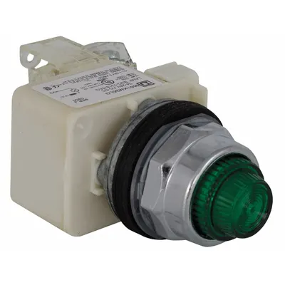 SCHNEIDER Pilot Light: 30 mm Panel Mounting Size, Green, LED - LED Pilot-Lights