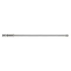 This 5-pack of #2 Phillips (PH2) power bits features a standard hex shank and 6-inch overall length. Designed for driving screws in industrial assembly and maintenance tasks.