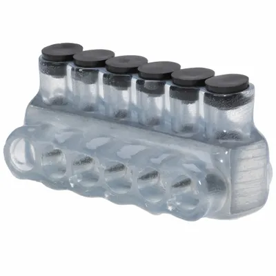POLARIS Multitap Connector: 6 Port, Single-Sided Entry, 14 AWG – 4 AWG Wire Size - Dry-Location Single-Sided Entry Multitap Connectors