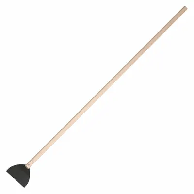 HYDE Scraper: Bld. Mat. Carbon Steel, Hdl. Mat. Hardwood, Flex, Straight Bld. Shape - Floor Scrapers