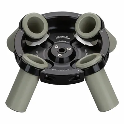 HERMLE Laboratory Rotor: Centrifuges, Rotor, 4 3/4 in Overall Dia, Swing-Out, (4) 30 mL - Centrifuge Rotors