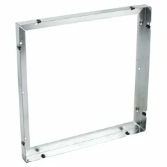 This square wall bracket is designed for wall-mounting centrifugal upblast direct fans. Constructed from galvanized steel with a 26-inch square base, it includes a hardware kit for installation. Compatible with upblast or downblast fan models 140-160.