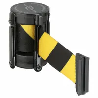 TENSABARRIER Replacement Belt Cassette: Black/Yellow, 4 in Overall Ht, 7 1/2 ft Belt Lg, Pattern (MPN CASSETTE-STD-NO-D4X-C)