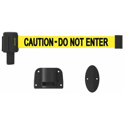 BANNER STAKES Wall-Mount Retractable Belt Barrier - Wall-Mount Retractable Belt Barriers