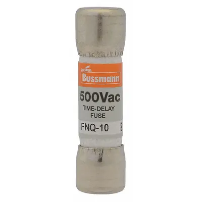 BUSSMANN Fuse: FNQ Series, Midget, Time-Delay, 150 mA, 500 V AC, 13/32 in x 1 1/2 in - Time-Delay Cylindrical Fuses