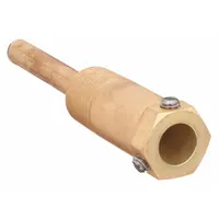 JOHNSON CONTROLS Immersion Well: Direct Mount with Setscrew, Malleable, Brass, 0.299 in Inside Dia (MPN WZ-1000-5)