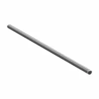 Gear Rack: Round, 15 mm Overall Dia, Module m 1.5, 500 mm Lg., Black Oxide Coated Carbon Steel (MPN SRO1.5-500)