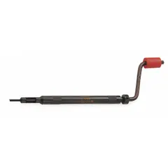 The HELI-COIL Prewinder Type II is a steel installation tool designed for prewinding helical inserts into metric fine-thread, right-hand holes. It ensures proper insert alignment before final installation. Commonly used in applications requiring thread repair or reinforcement in various industrial settings.