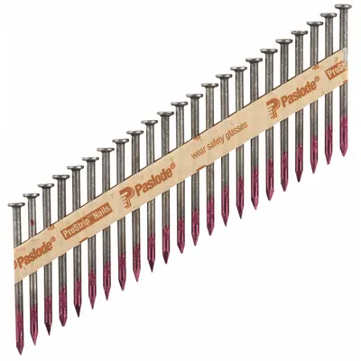 PASLODE Metal Connector Nails,2 1/2" L,Plain: Connector Nails, Flat, Smooth, Steel - Collated Metal Connector Nails