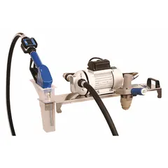LIQUIDYNAMICS INC. Electric Drum Pump: 115 V AC, 1/10 hp HP, Polypropylene, 8 gpm Max. Flow Rate (MPN 33115-S1AG). Key specifications — Brand: LIQUIDYNAMICS INC.; Nozzle Material: Stainless Steel; Meter: Digital; Pump Kit Type: Pump with Discharge Hose, Nozzle & Meter.