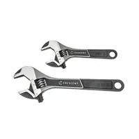 CRESCENT Adjustable Wrench Set: Alloy Steel, Black Phosphate, 1 1/2 in_1 1/8 in Jaw Capacity (MPN ATWJ2610VS)