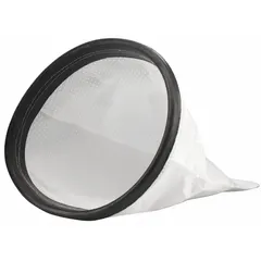 Dry pickup cloth vacuum bag with 1-ply construction and HEPA filtration. Compatible with Hoover Commercial backpack vacuums models C2401 and C2401-010. Used in commercial and industrial cleaning for capturing fine dust and allergens.