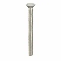 Tamper Resistant Screw: #10-24 Thread Size, 2 in Lg, Stainless Steel, Plain, Flat, Spanner, 25 PK (MPN 121910)