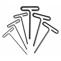 WESTWARD Hex Key Set: 11 - 15 Pieces, T, Metric and SAE, Std End, Long, 12 Pieces, Pouch, 12 Tips