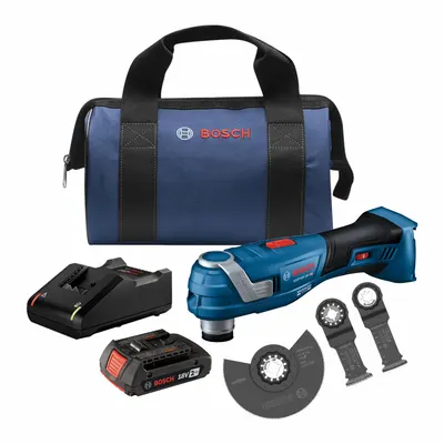 BOSCH Oscillating Tool: 3.4° Oscillation Angle, Brushless Motor, 2.0 Ah, CORE18V - Bosch Cordless Oscillating Tools