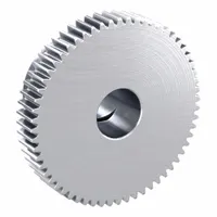 F-Loc Spur Gear: Module m 0.5, 60 Teeth, 8 mm Bore Dia, Stainless Steel, 20° Pressure Angle (MPN SUSF0.5-60)