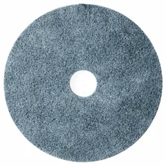 This unitized non-woven wheel from the ZWEB series is designed for final finishing of stainless steel and nickel alloys. It features a 6 in diameter, 1/4 in width, and 1/2 in arbor hole, with silicon carbide abrasive for consistent surface finishing on welds, edges, and surfaces without altering part geometry.
