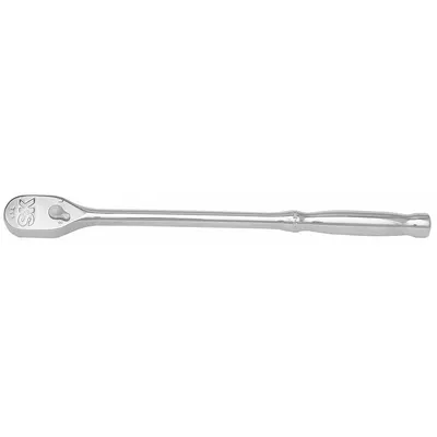 SK PROFESSIONAL TOOLS Hand Ratchet: Pear, Reversible, 11 in Overall Lg, Chrome - Standard-Head Ratchets