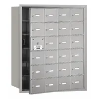 Mailbox: 4B+, 24 Doors, Horizontal, 35 1/4 in H x 29 1/4 in W x 16 1/2 in D, Recessed Mounting (MPN 3624AFU)
