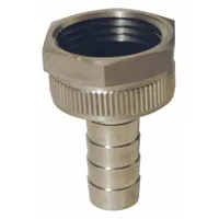 Garden Hose Repair Fitting: 3/4 in x 3/4 in Fitting Size, Male x Female, Rigid (MPN 5921212KSS)