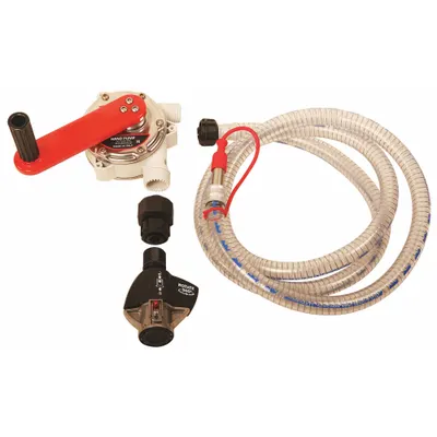 LIQUIDYNAMICS INC. Hand Pump: Rotary, Pump with Hose, Nozzle & Spout, 13 oz per stroke, Vane - Rotary-Crank DEF Transfer Pumps