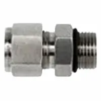 This straight compression fitting is a clean and bagged single-ferrule stainless steel component for tube-to-pipe connections. It accommodates 3/4 in OD tubing and 3/4 in pipe threads. Suitable for hydraulic, pneumatic, and process instrumentation systems requiring leak-free performance
