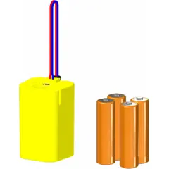 This metal battery holder is a replacement or accessory for CHICAGO FAUCETS EQ® series sensor faucets. It powers the electronic sensor for touch-free operation in commercial restrooms, kitchens, and healthcare facilities.