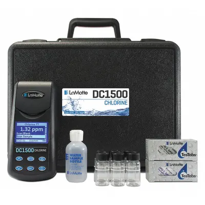 LAMOTTE Colorimeter: Chlorine, 525 nm Wavelengths, 0.01 ppm, 2% Accuracy, 2 Range - Max (ppm) - Single Parameter Colorimeters