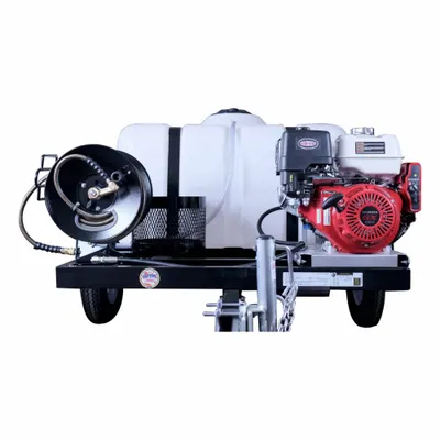 SIMPSON Gas-Powered Pressure Washer: Trailer Pressure Washer, Cold, Cart, Heavy Duty - Cold Water Pressure Washers