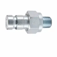 PARKER Nipple: 1/8 in, 7/16"-20 Thread Size, Male UNF, UNF, Steel, 0.8 g/min Max Flow Rate (MPN PD341)