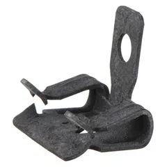 Steel beam clamp with zinc-plated finish for securing 1/4 in pipe to steel beams. Hammer-on mounting style allows tool-free installation. Accommodates beam flange thicknesses from 3/32 in to 9/64 in. Rated for 160 lb load capacity. UL/CUL listed.