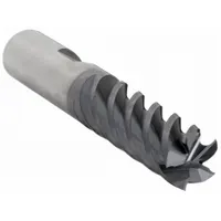 CLEVELAND Square End Mill: Carbide, TiAlN Coated, 5 Flute, 1" Mill Dia, 1-1/8" LOC, 3" OAL (MPN C80451)