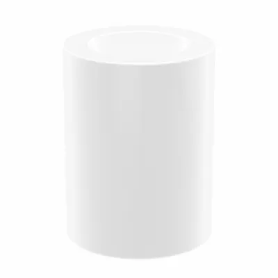 OILITE Sleeve Bearing: PTFE, 1/4 in Bore, 3/8 in OD, 1/2 in Overall Lg, White - Chemical- & Heat-Resistant Plastic Sleeve Bearings