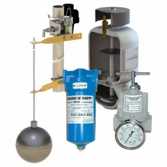 Polypropylene and PTFE pulsation dampener with 3/4 in NPT inlet and discharge. Reduces pressure pulsations and shock in fluid-handling systems, protecting downstream equipment and minimizing pipe vibration.