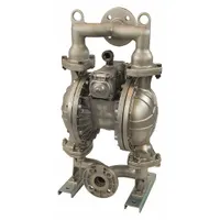 DAYTON Double Diaphragm Pump: 316 Stainless Steel Body, 1 1/2 in, Flange Connection, 102 gpm