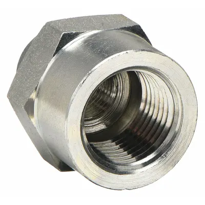 PARKER Metal Pipe Straight: Straight, Carbon Steel, 1/4 in x 1/8 in - Threaded Instrumentation Extreme-Pressure Pipe Fittings