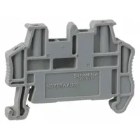 SCHNEIDER End Clamp: Clip-On Mount, Gray (MPN NSYTRAAB35)