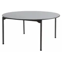 ICEBERG Folding Table: Round Table Shape, Gray Tabletop, 30 in, 60 in Overall Dia, Melamine Surface (MPN 65867)