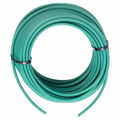 EAGLE BELTING Round Belt: Green, 5 mm Dia, For 45 mm Min Pulley Dia, 100 ft Overall Lg - Solid-Core Rough Round Belts
