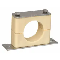BEHRINGER PIPE SYSTEMS Beta Clamp: Smooth Bore, 316 Stainless Steel Clamp, Santoprene Cushion (MPN BSBX60375-SP)