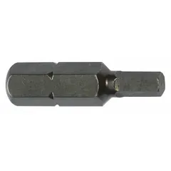 Imperial hex insert bit with 3/8 in industry size, designed for driving hex head fasteners. Impact rated for use with impact drivers in high-torque applications. Supplied as a 5-pack.