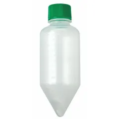 APPROVED VENDOR 250 mL Polypropylene Centrifuge Tube with Conical Bottom and Green HDPE Closure, Graduated, Natural (229466)