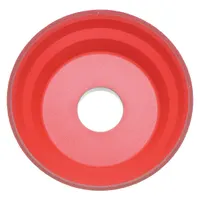 Type 11 flaring cup wheel with diamond abrasive, 120 grit, and 1/8 in abrasive depth. Designed for precision grinding of carbides and ceramics in tooling and industrial applications