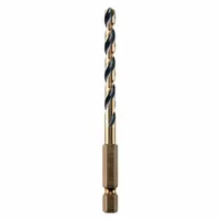 DEWALT Hex Shank Drill Bit: 13/64", 135° Split Point, Black & Gold HSS, Impact Rated (MPN DWA5013)